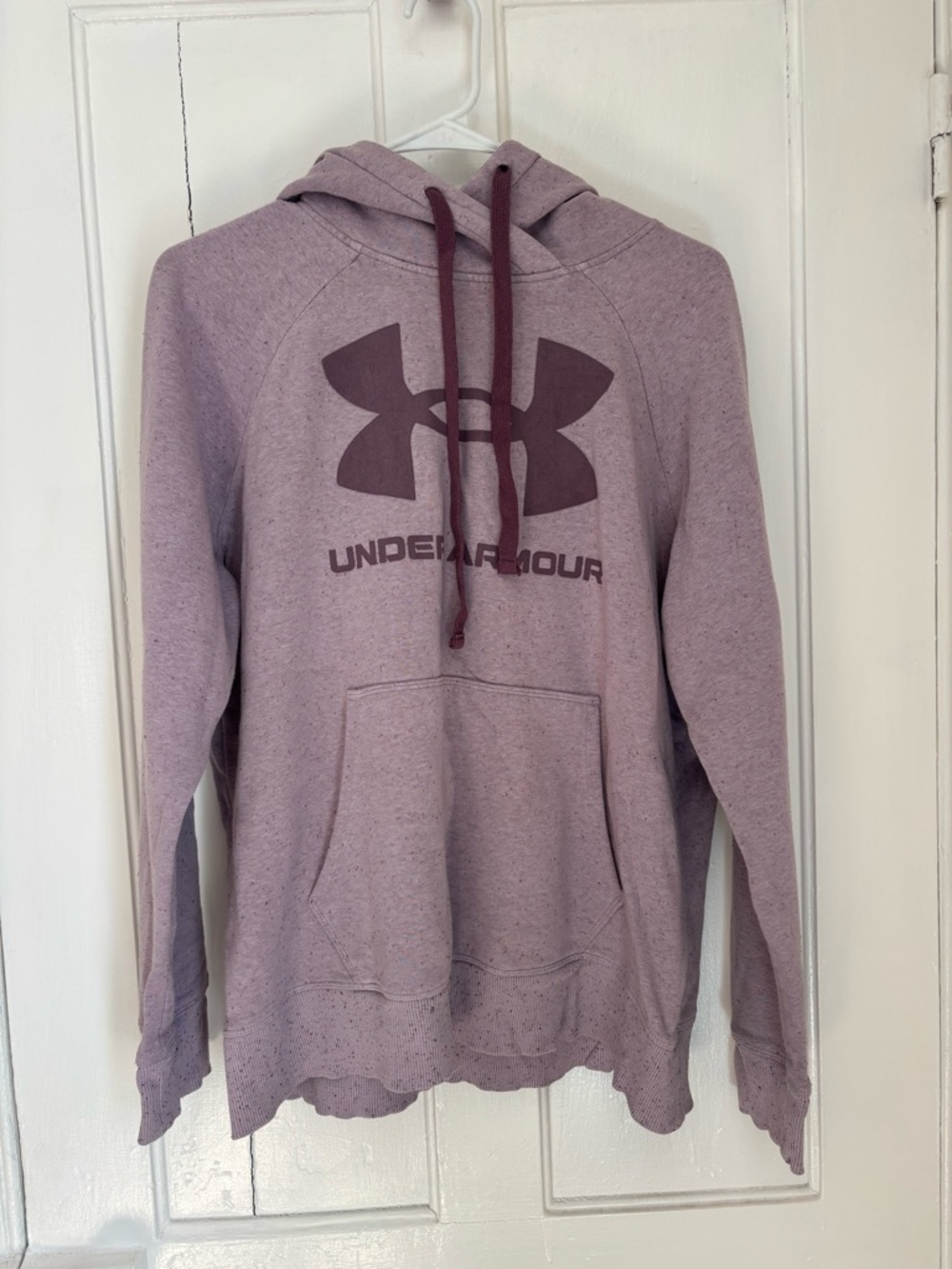 Women’s Under Armour Mauve Pullover Hoodie with Logo